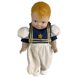 Vintage Daisy Kingdom Baby Doll Scootles 12” Sailor Outfit Blond Hair Blue Eyes